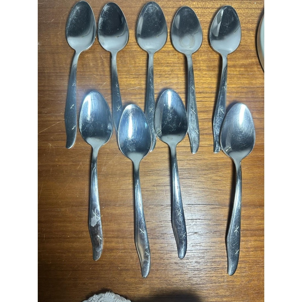 Tablespoon CITATION Mid Century Atomic Star Mar Crest Stainless Steel Flatware 9